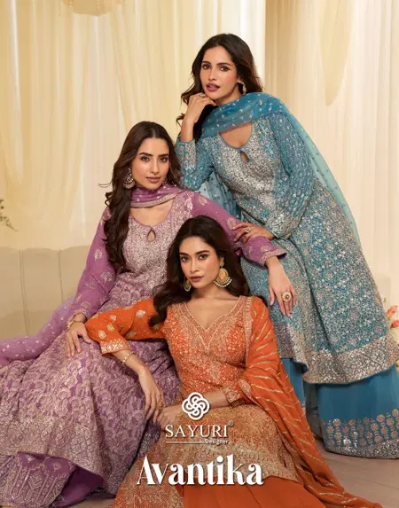 Avantika By Sayuri Georgette Embroidery Wholesale Readymade Suits In India
